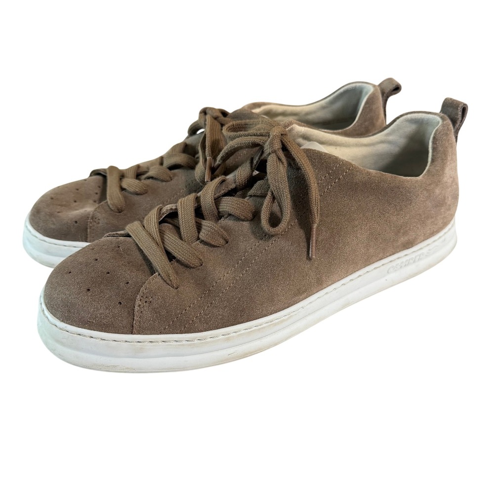 Camper Brown Suede Lace Up Sneakers Mens 44 US 10.5 Low Top Casual Shoes